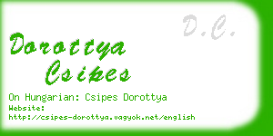 dorottya csipes business card